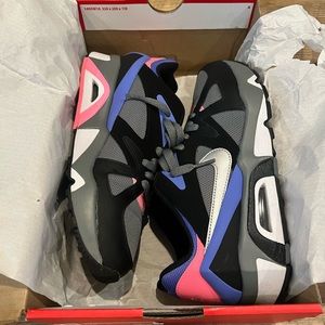 Nike Air Structure OG smoke grey/metallic silver, black, pink, purple & white